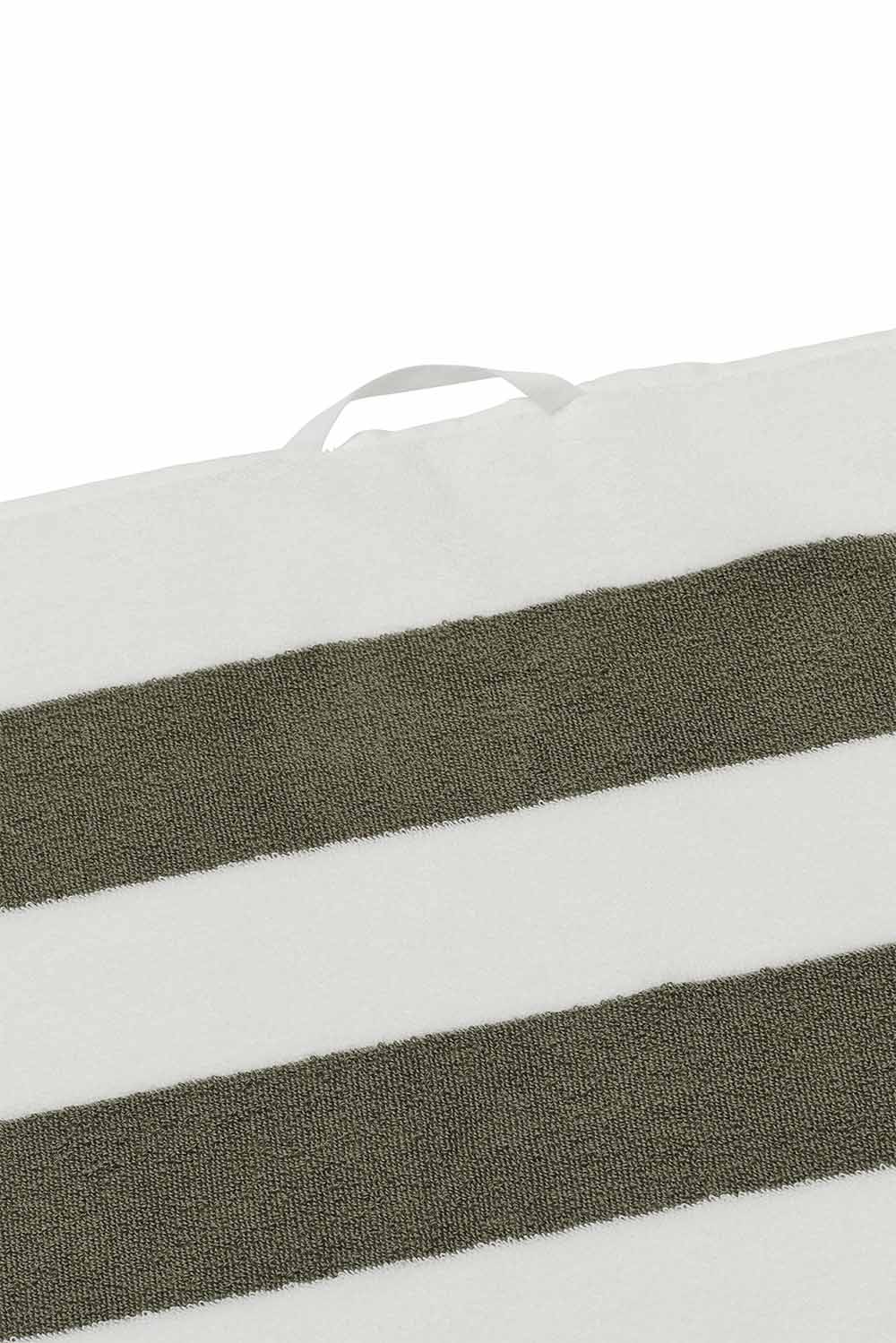 Sunnylife - The Luxe Towel - The Vacay Olive Stripe - Detail
