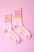 Sunshine Studios Cool Mom Ribbed Crew Socks — Flat-lay view