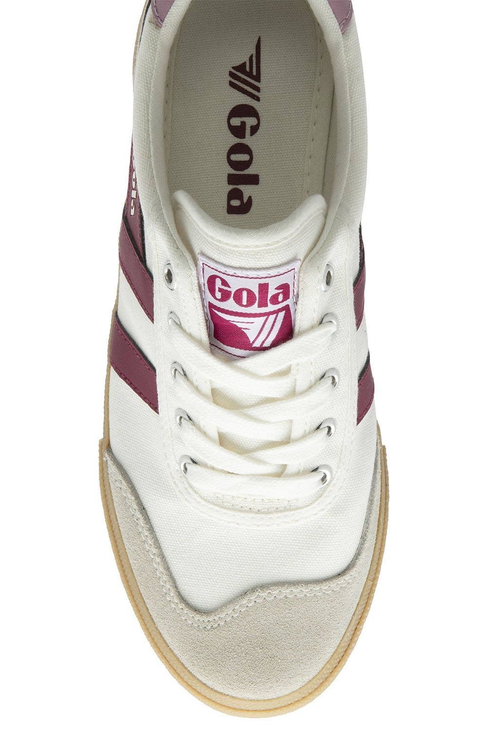 Gola - Badminton Plimsolls - Off White/Cerise/Candy - Top