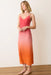 Marine Layer - Gabrielle Slip Dress - Warm Ombre - Side