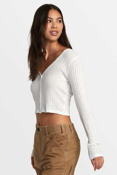 RVCA - Homecoming Top Pointelle II - Cloud - Side