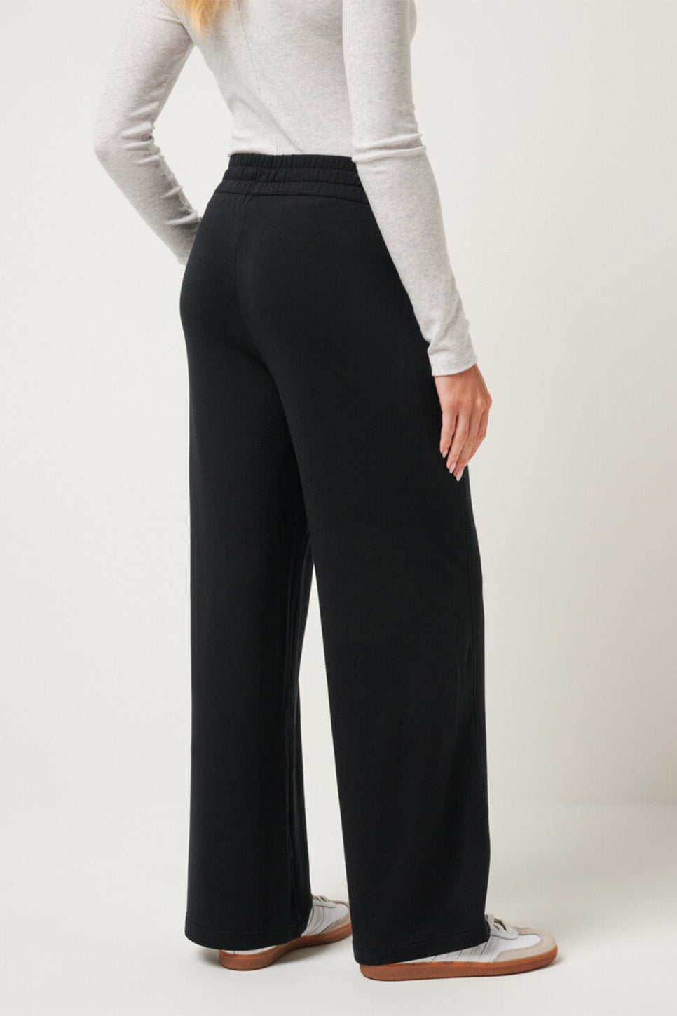 Travis Matthew - Cloud Terry Wide Leg Pant - Black - Back
