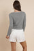 Sadie & Sage - Prepster Buttoned Striped Cardigan - Ivory Black - Back
