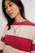 Free People - Classic Stripe Crew Wide - Strawberry Wine Combo - Detail