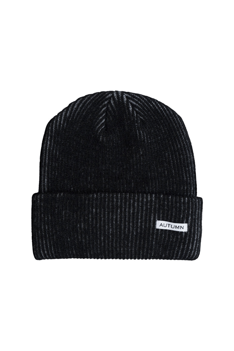 Autumn Select Cord Beanie in Black — Flatlay view