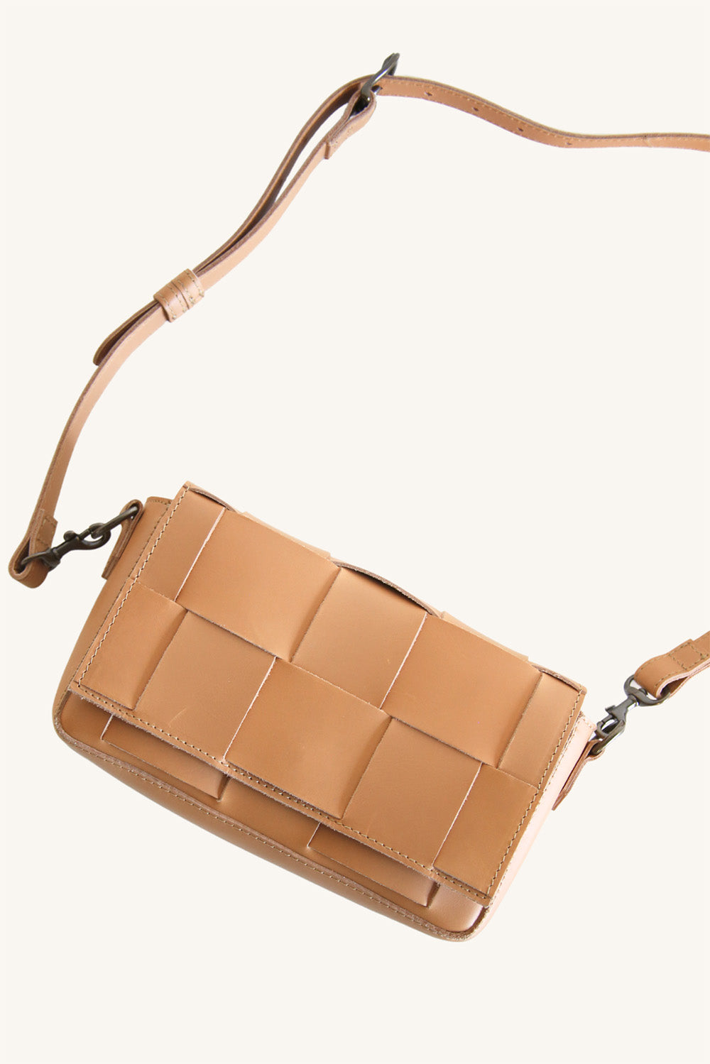 Able - Mini Flap Woven Crossbody - Mojave