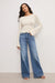 Good American - Good Waist Palazzo Light Jeans - Indigo - Front