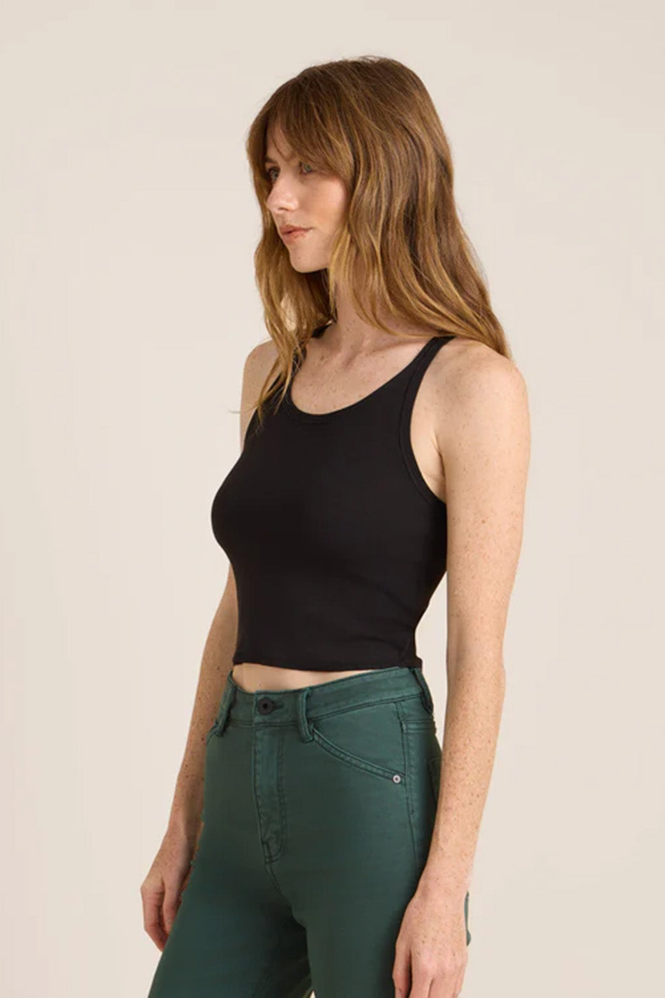 Roark - Wind Worn Tank - Black - Side