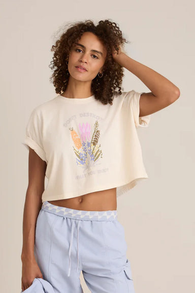 Roark - Nature Cropped Boxy - Eggshell - Front
