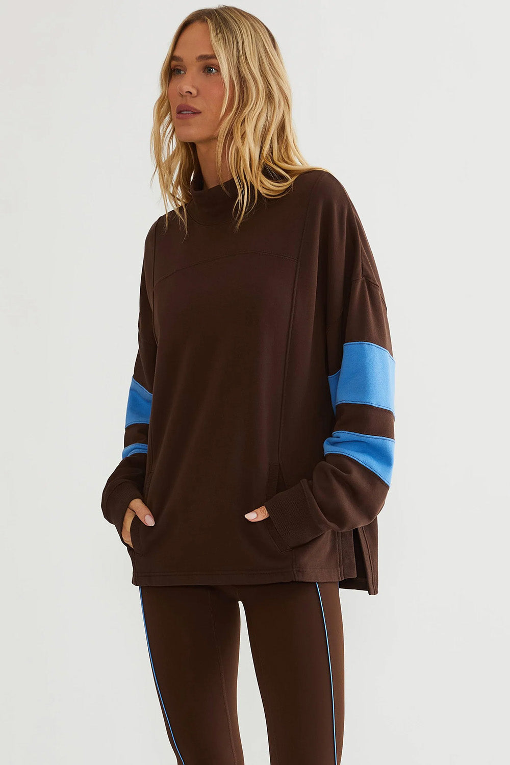 Beach Riot - Jaylyn Sweatshirt - Caribou Blue - Side