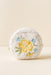 the darling effect teddy pouch circle dainty floral yellow front
