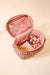 the darlling effect glam and go cosmetic bag everbloom dusty rose open