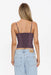 thrills almighty check top vintage mauve back