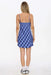 Thrills - High Speed Check Mini Dress - Guardian Navy - Back