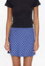 Thrills - High Speed Check Mini Skirt - Guardian Navy - Front
