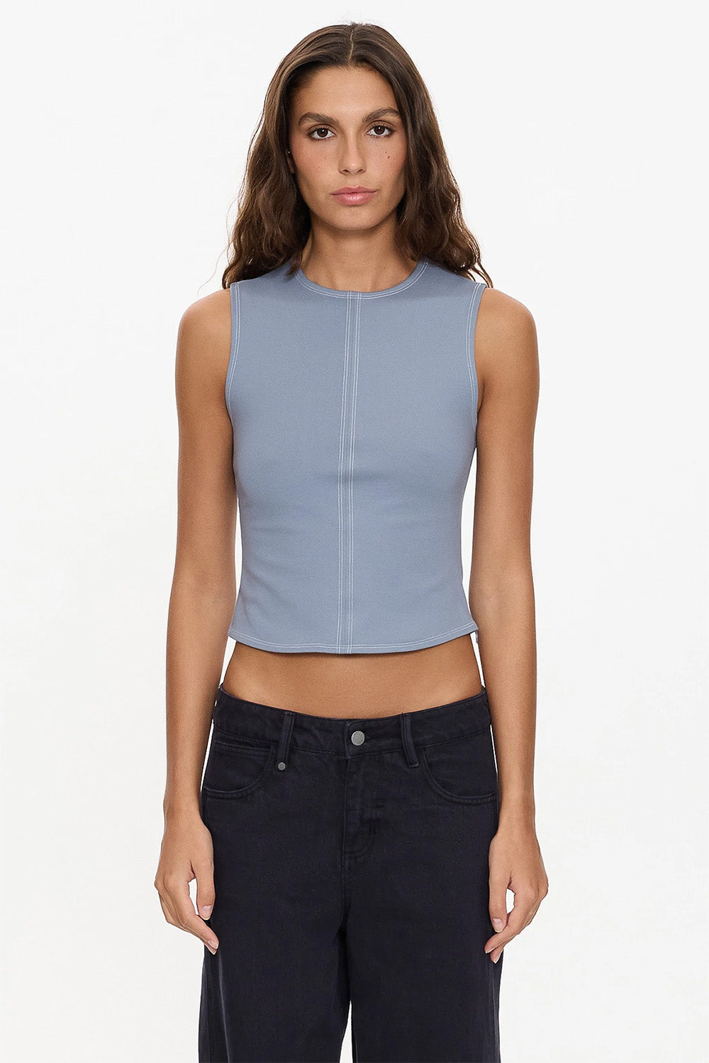 Thrills - Karma Tank - Light Steel Blue - Front