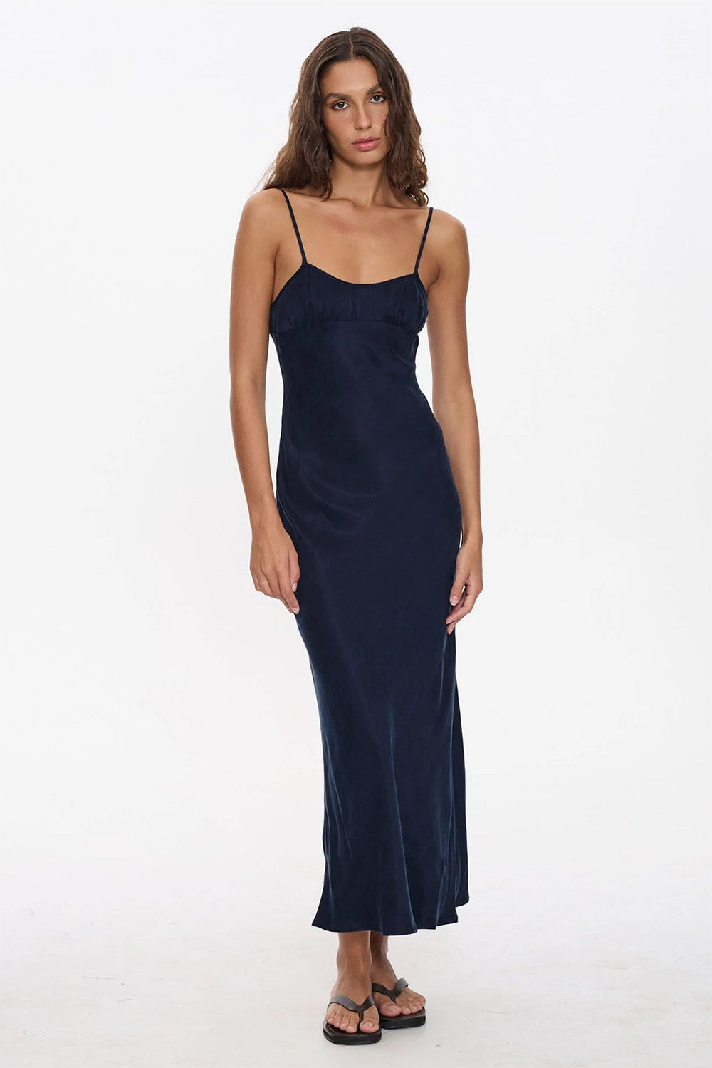 Thrills - Kenni Bias Maxi Dress - Guardian Navy