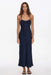 Thrills - Kenni Bias Maxi Dress - Guardian Navy - Front