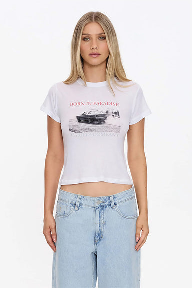 thrills metal and dust boy tee white front