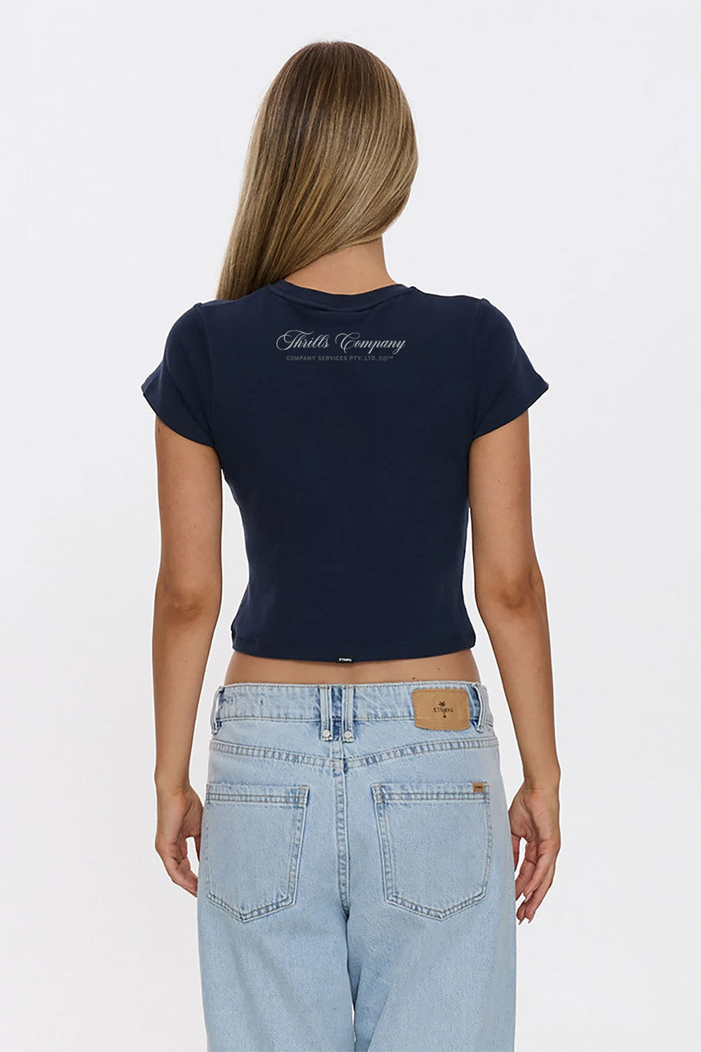 Thrills - Superior Power Mini Tee - Total Eclipse - Back