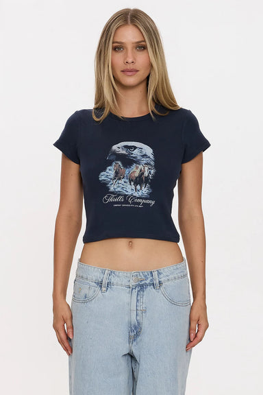 Thrills - Superior Power Mini Tee - Total Eclipse - Front