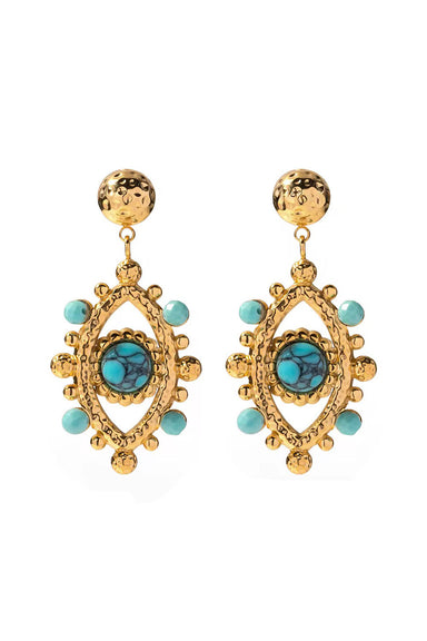 Pearl of the West - Evil Eye Drop Earring
