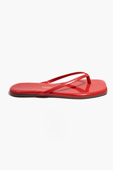 tkees square toe lily red gloss side