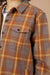 Bridge & Burn - Harlow Shirt Jacket - Sunrise Plaid - Detail