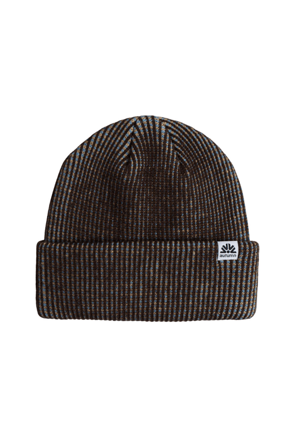 Autumn Simple Static Beanie in Chocolate — Flatlay view