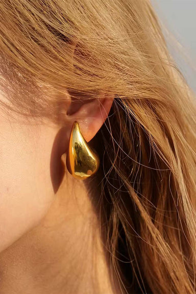 Pearl of the West - Waterdrop Earring - GP Stainless - Model