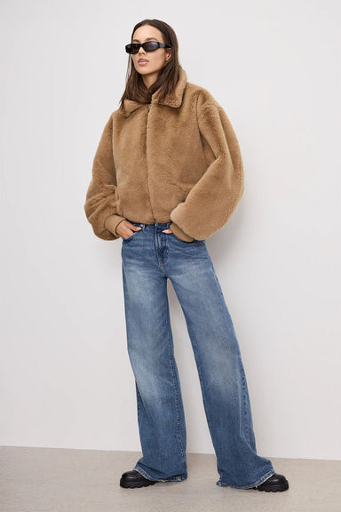 Good American - Good Ease Relaxed Jeans - Indigo - Front