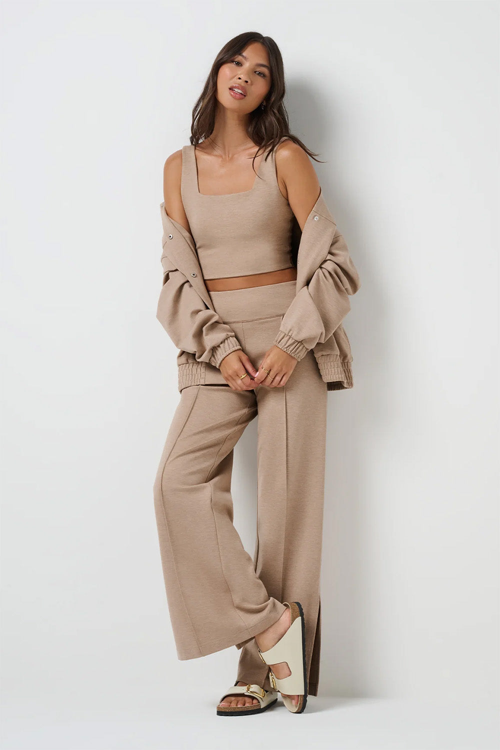 Travis Matthew - Friday Ponte Square Tank - Heather Portabella