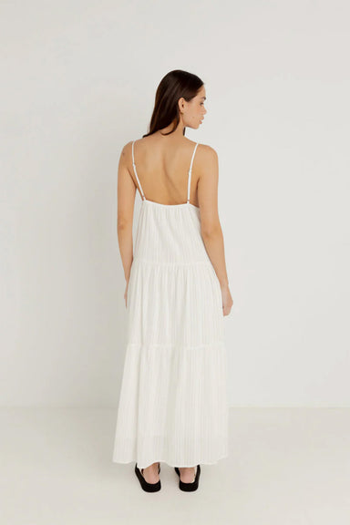 Rhythm - Jaci Maxi Dress - White - Back