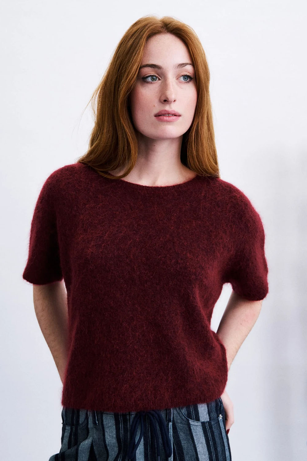 FRNCH - Sanriku Sweater - Bordeaux - Front