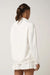 Travis Mathew Skyloft Soft Funnel Neck in Snow White — Back view