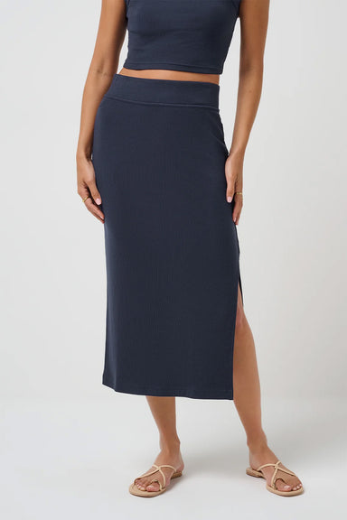 travis mathew cloud rib ls skirt navy blazer front