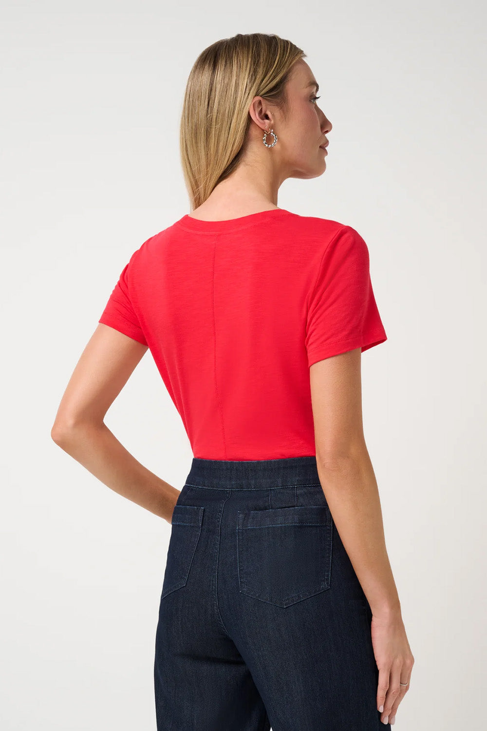 travis mathew cloud tee tomato back