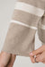 travis mathew cloud terry varsity pullover heather soft taupe multi sleeve