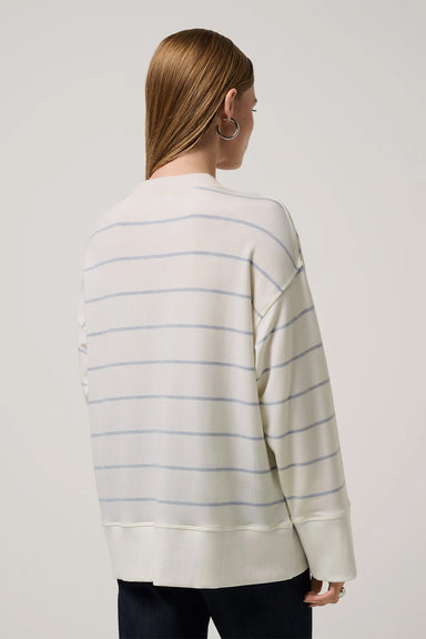 travis mathew cloud terry varsity pullover white multi back