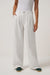 travis mathew everyday wide leg pant white front