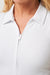 travis mathew moveknit rib zip polo white detail
