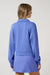 travis mathew skyloft soft 1/2 zip 2.0 baja blue back