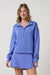 travis mathew skyloft soft 1/2 zip 2.0 baja blue front