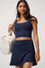 travis mathew skyloft soft longline tank navy blazer