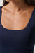 travis mathew skyloft soft longline tank navy blazer detail