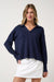travis mathew skyloft soft vneck pullover navy blazer front
