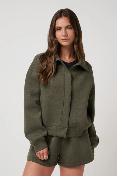 Travis Matthew - Cloudscape Button Down - Grape Leaf - Front