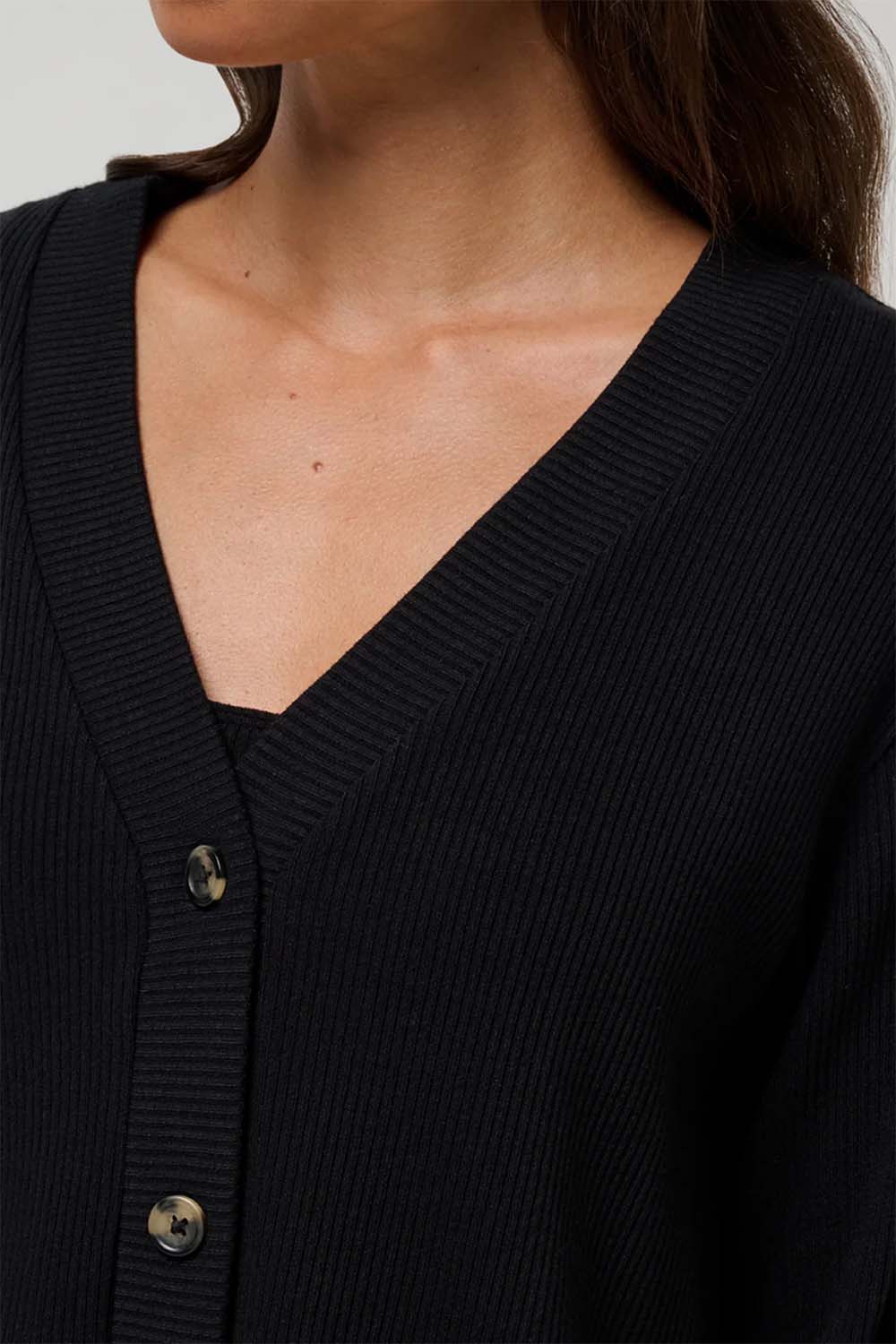Travis Matthew - Evening Retreat Cardigan - Black - Detail