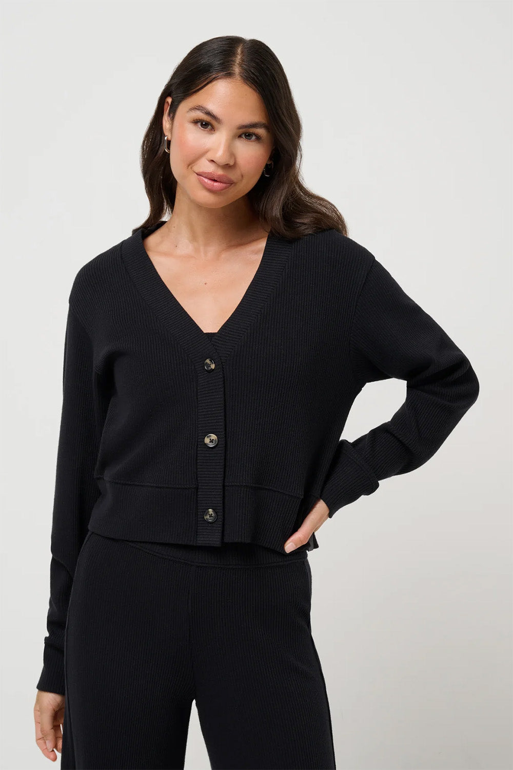Travis Matthew - Evening Retreat Cardigan - Black - Front