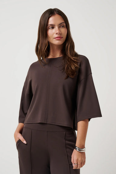 Travis Matthew - Friday Ponte Top - Coffee Grounds - Front